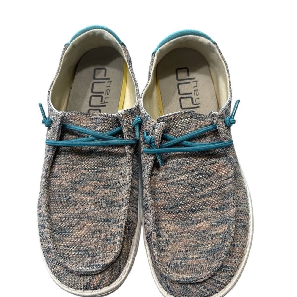 Hey Dude Women’s Wendy Sox Pink Aqua Shoes